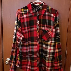 Plaid long sleeve shirt